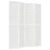  4 paneles fehér japán stílusú összecsukható paraván 160x170 cm