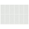  6-paneles fehér japán stílusú összecsukható paraván 240x170 cm