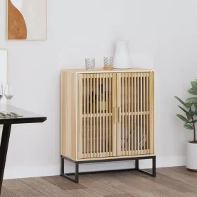  szerelt fa tálalószekrény 60 x 30 x 75 cm