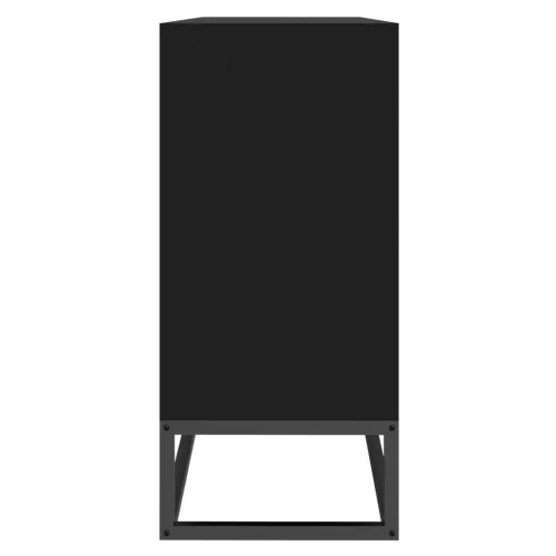  fekete szerelt fa tálalószekrény 105 x 30 x 65 cm
