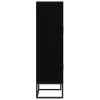  fekete szerelt fa magasszekrény 70 x 35 x 125 cm