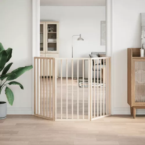  nyárfa 3 paneles összecsukható kutyakapu 150 cm