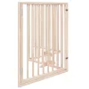  nyárfa 4 paneles összecsukható kutyakapu ajtóval 320 cm