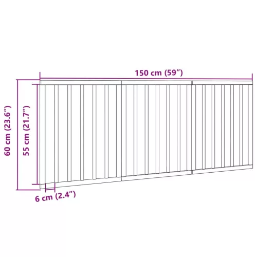  fehér nyárfa 3 paneles összecsukható kutyakapu 150 cm