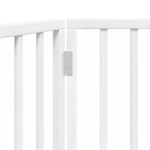 fehér nyárfa 3 paneles összecsukható kutyakapu 150 cm