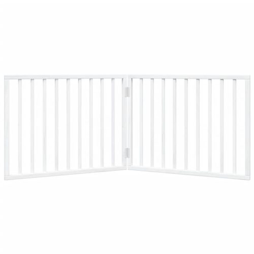  fehér nyárfa 2 paneles összecsukható kutyakapu 160 cm