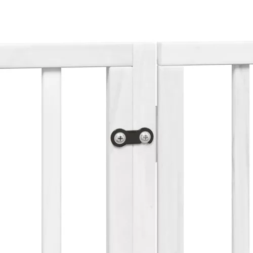  fehér nyárfa 4 paneles összecsukható kutyakapu ajtóval 320 cm