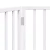  fehér nyárfa 2 paneles összecsukható kutyakapu 160 cm