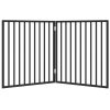  fekete nyárfa 2 paneles összecsukható kutyakapu 160 cm