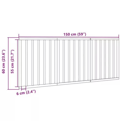  barna nyárfa 3 paneles összecsukható kutyakapu 150 cm