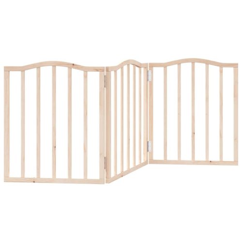  nyárfa 3 paneles összecsukható kutyakapu 150 cm