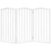  fehér nyárfa 3 paneles összecsukható kutyakapu 150 cm
