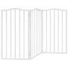  fehér nyárfa 3 paneles összecsukható kutyakapu 150 cm