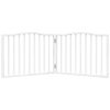  fehér nyárfa 2 paneles összecsukható kutyakapu 160 cm