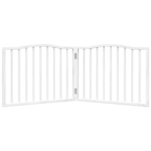  fehér nyárfa 2 paneles összecsukható kutyakapu 160 cm
