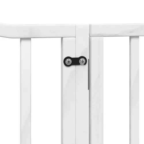  fehér nyárfa 4 paneles összecsukható kutyakapu ajtóval 320 cm