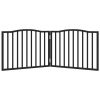  fekete nyárfa 2 paneles összecsukható kutyakapu 160 cm