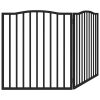  fekete nyárfa 2 paneles összecsukható kutyakapu 160 cm