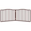  barna nyárfa 2 paneles összecsukható kutyakapu 160 cm