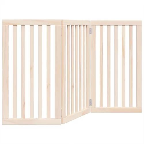  nyárfa 3 paneles összecsukható kutyakapu 150 cm