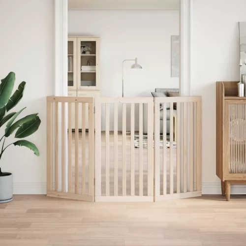  nyárfa 3 paneles összecsukható kutyakapu 150 cm