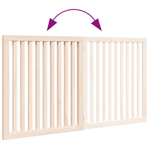  nyárfa 2 paneles összecsukható kutyakapu 160 cm