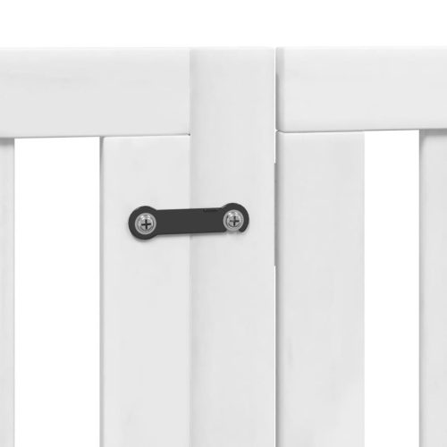  fehér nyárfa 6 paneles összecsukható kutyakapu ajtóval 300 cm