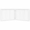  fehér nyárfa 2 paneles összecsukható kutyakapu 160 cm