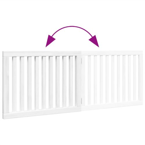  fehér nyárfa 2 paneles összecsukható kutyakapu 160 cm