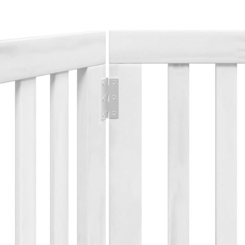  fehér nyárfa 2 paneles összecsukható kutyakapu 160 cm