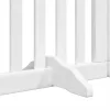 fehér nyárfa 4 paneles összecsukható kutyakapu ajtóval 320 cm