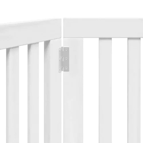  fehér nyárfa 2 paneles összecsukható kutyakapu 160 cm