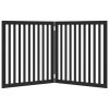  fekete nyárfa 2 paneles összecsukható kutyakapu 160 cm