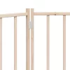  tömör fenyőfa 3 paneles összecsukható kutyakapu 150 cm