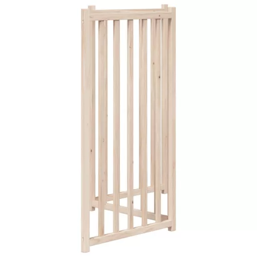 tömör fenyőfa 3 paneles összecsukható kutyakapu 150 cm