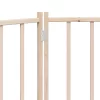  tömör fenyőfa 2 paneles összecsukható kutyakapu 160 cm