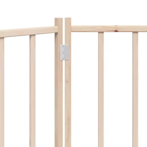  tömör fenyőfa 2 paneles összecsukható kutyakapu 160 cm