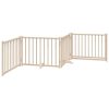  tömör fenyőfa 4 paneles összecsukható kutyakapu ajtóval 320 cm