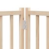  tömör fenyőfa 4 paneles összecsukható kutyakapu ajtóval 320 cm