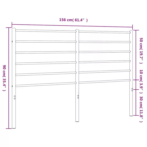 fehér fém csere fejtámla 150 cm
