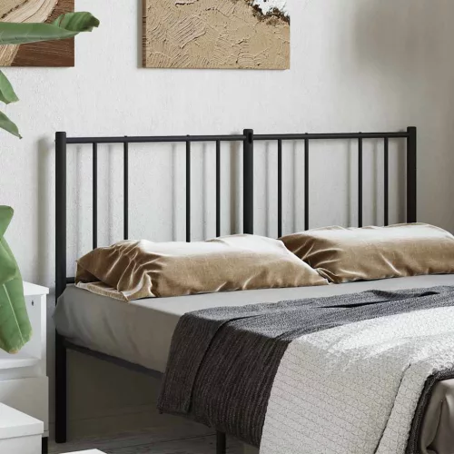  fekete fém csere fejtámla 160 cm