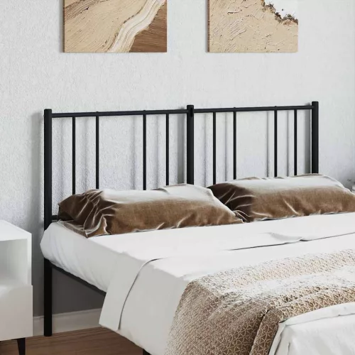  fekete fém csere fejtámla 160 cm