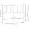  fekete fém csere fejtámla 160 cm