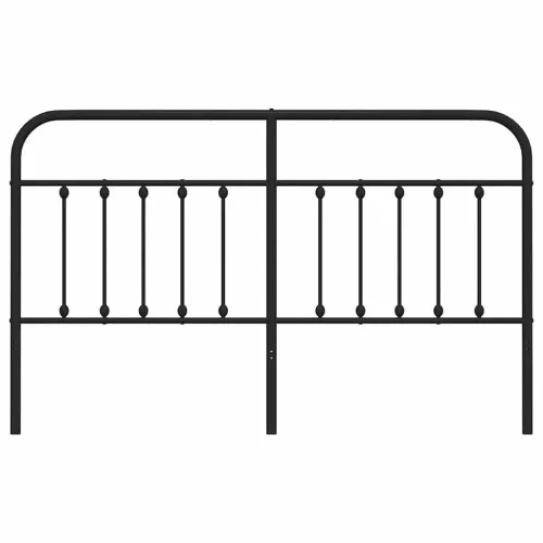  fekete fém csere fejtámla 160 cm