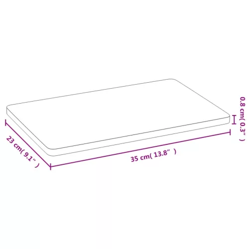  6 db bambusz reggelizőtálca 35 x 23 x 0,8 cm