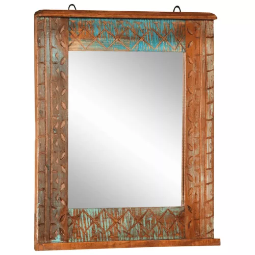  4 részes tömör újrahasznosított fa fürdőszobai bútorszett