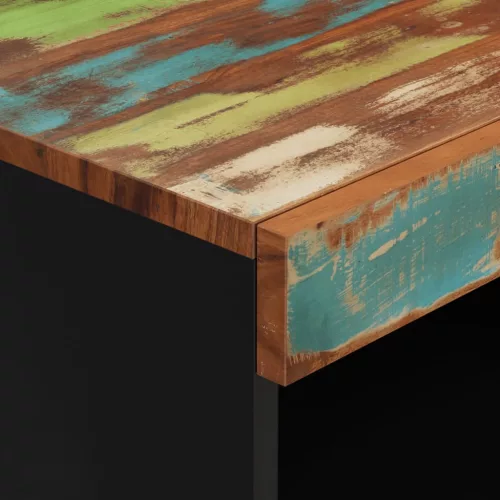  tömör újrahasznosított fa tálalószekrény 60 x 33 x 107 cm