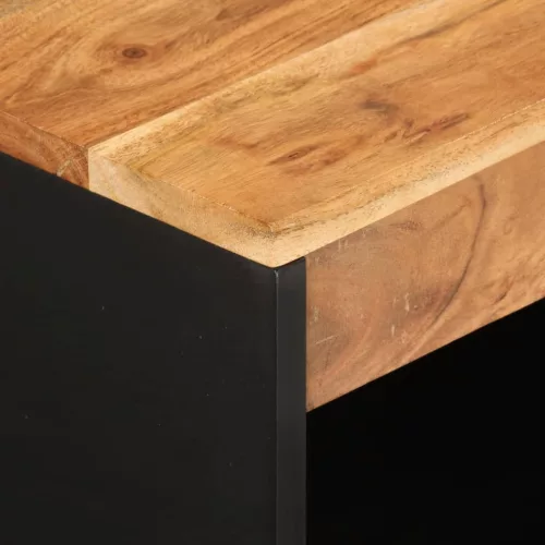  tömör akácfa tálalószekrény 2 ajtóval 60 x 33 x 75 cm