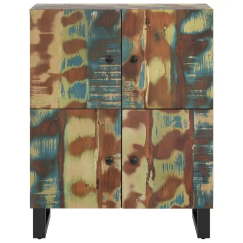  tömör akácfa tálalószekrény 4 ajtóval 60 x 33 x 75 cm