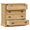  VIGO tömör fenyőfa komód 80x40x76 cm